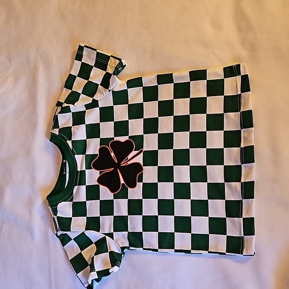 Better Cotton  Way to Celebrate ST Patrick's Day Graphic Tee  2T green checkered - Picture 15 of 17